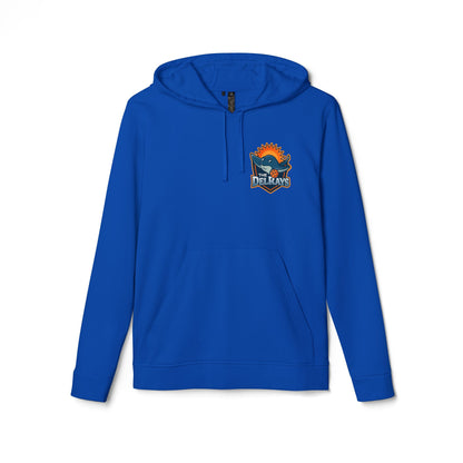 The Del Reys ADIDAS Unisex Fleece Hoodie 60% cotton/40% poly - add name