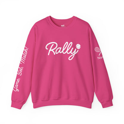 Customize my Rally (Tennis) Crew BLACK FRIDAY - add your name to sleeve