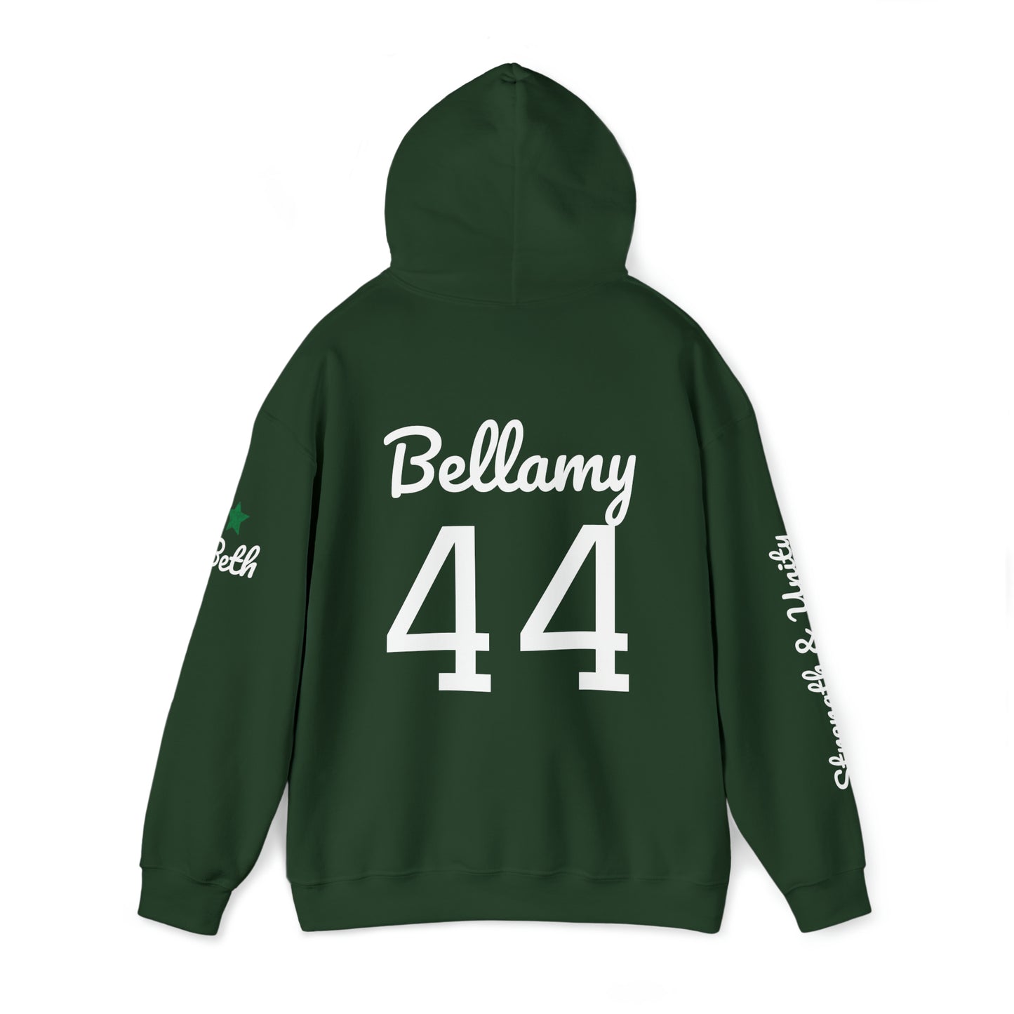 OKC Punishers Hoodie w/ Stars Green Letters - customize sleeve & back