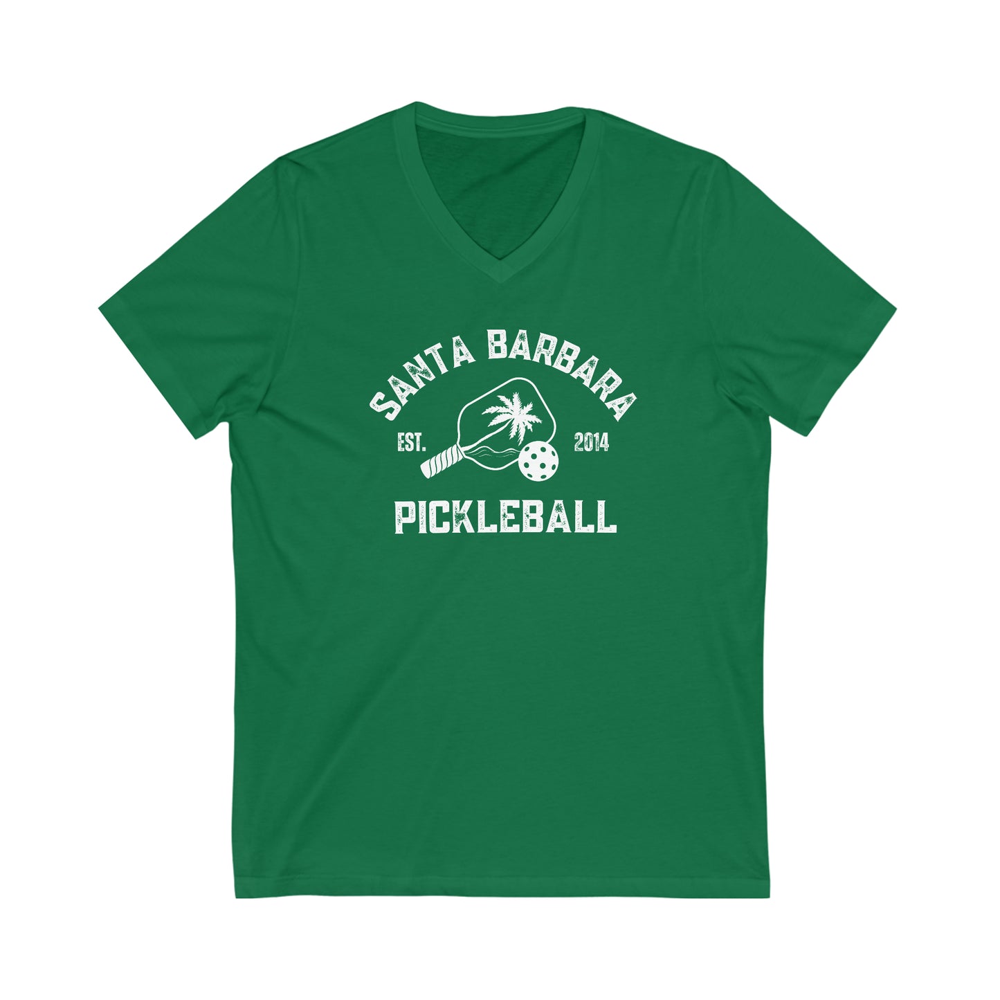 Santa Barbara Pickleball V Neck Tee