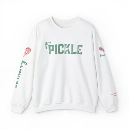 PICKLE Holiday White Crew - Customize name