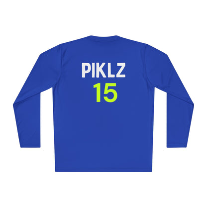 PICKLZ SPF 40 Men’s Cut/Unisex Moisture Wicking Lightweight Long Sleeve Tee - add your number in instructions