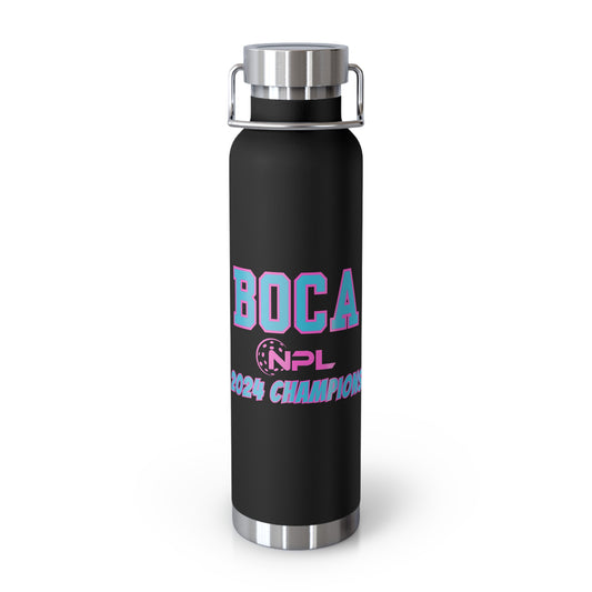 BOCA NPL’24 Championship-  Vacuum Insulated Bottle, 22oz