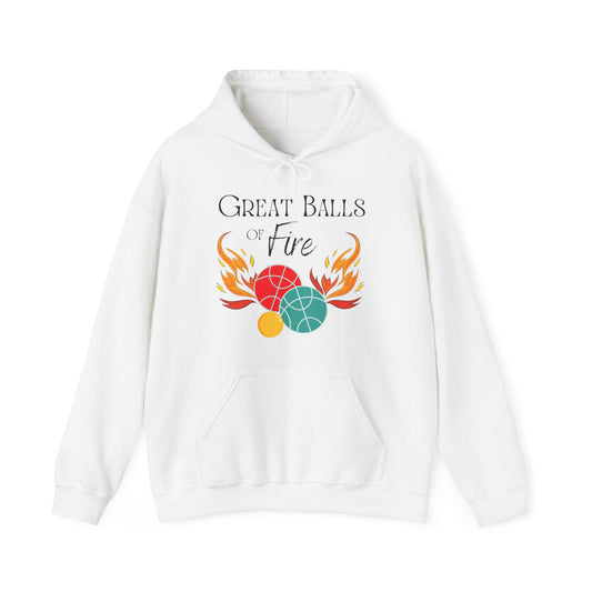 Great Balls of Fire Hoodie - No Wording on Sleeve