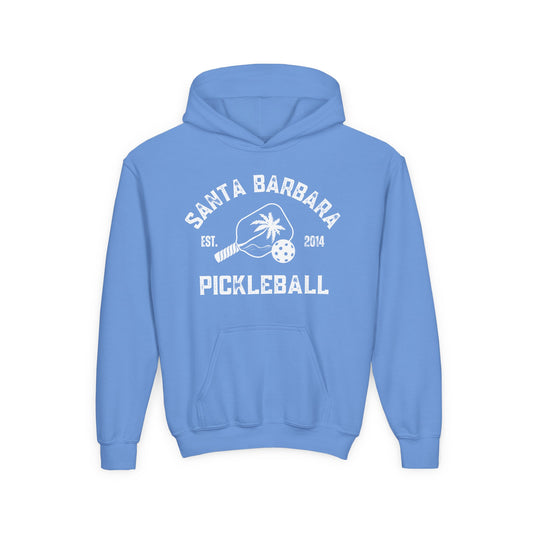 Santa Barbara Pickleball - Youth Heavy Blend Hoodie - add name back