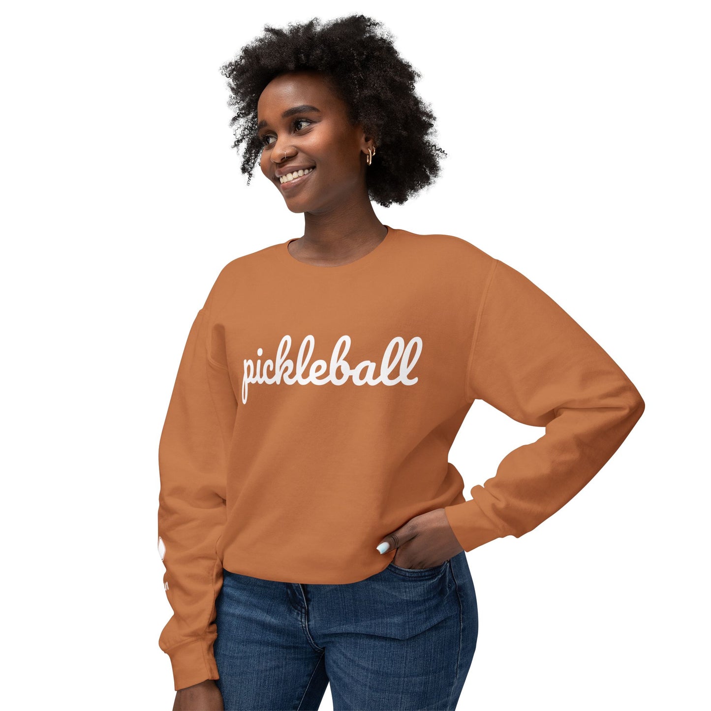 Pickleball Script - Garment Dyed Unisex Lightweight Crew (Can customize sleeve free)