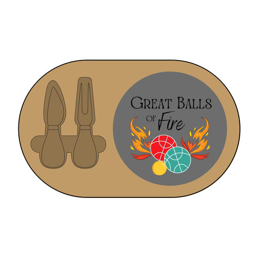 Great Balls of Fire -Charcuterie Board (Engraving)