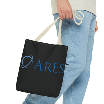 Ares Logo Tote Bag - Stylish Black Carryall for Everyday Use