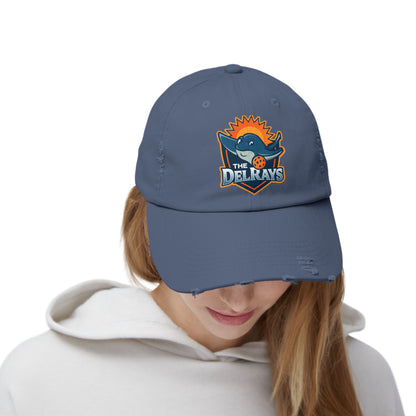 The Del Rays Unisex Distressed Hat - Printed - NOT embroidered