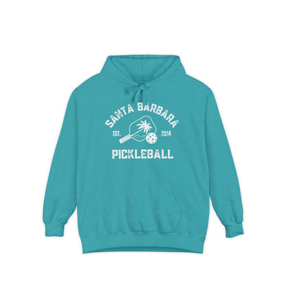 Adult Santa Barbara Pickleball Unisex Garment-Dyed Hoodie- can have name on back