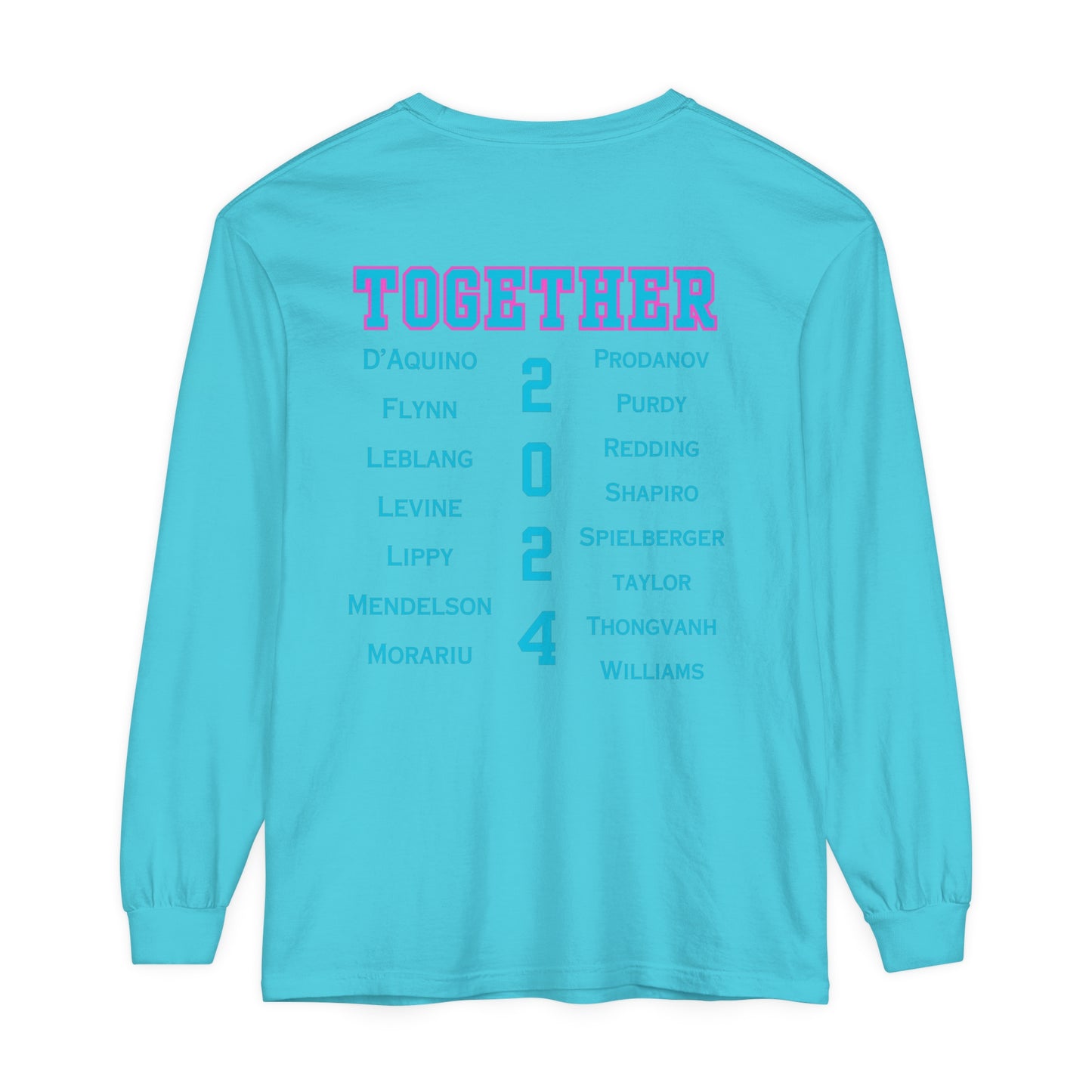 BOCA NPL ‘24 Champions - Unisex Garment-dyed Long Sleeve T- Players names back