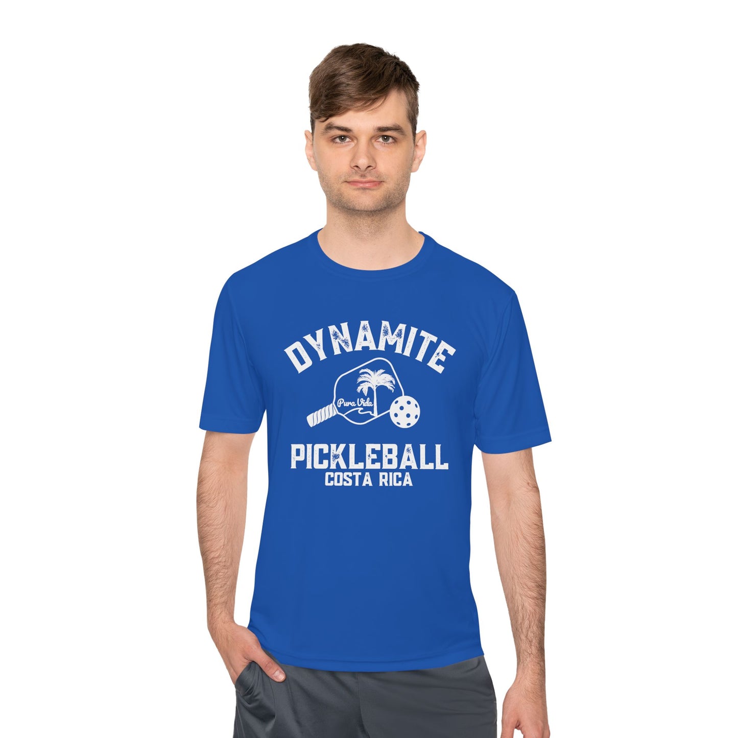 Pura Vidas Unisex SPF 40, Moisture Wicking Dynamite Pickleball T