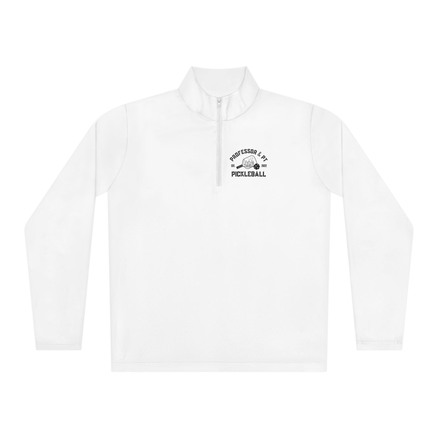 Professor & PT 1/4 zip white Unisex Quarter-Zip Pullover