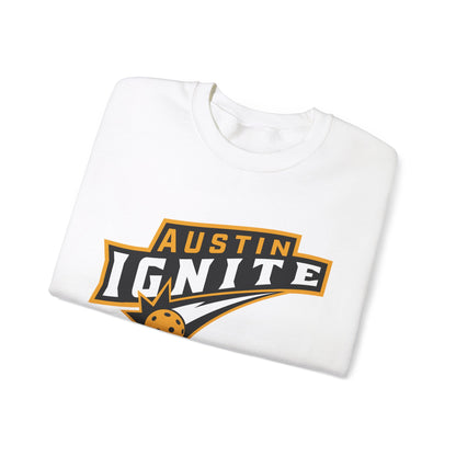 White w/ stars -Austin Ignite Crew (Bringing in the heat)- Can customize back or sleeve