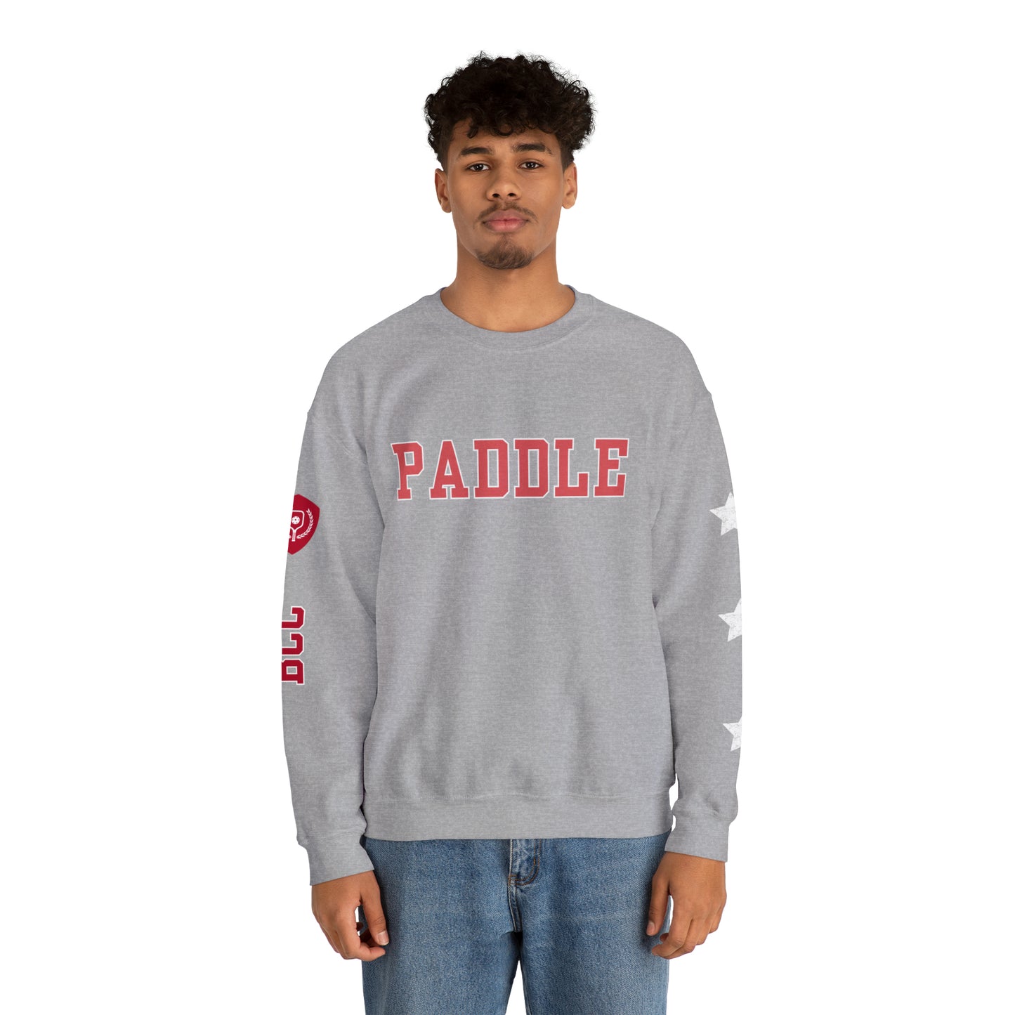 PADDLE Pickleball Crew Red letters. 4 sides customized