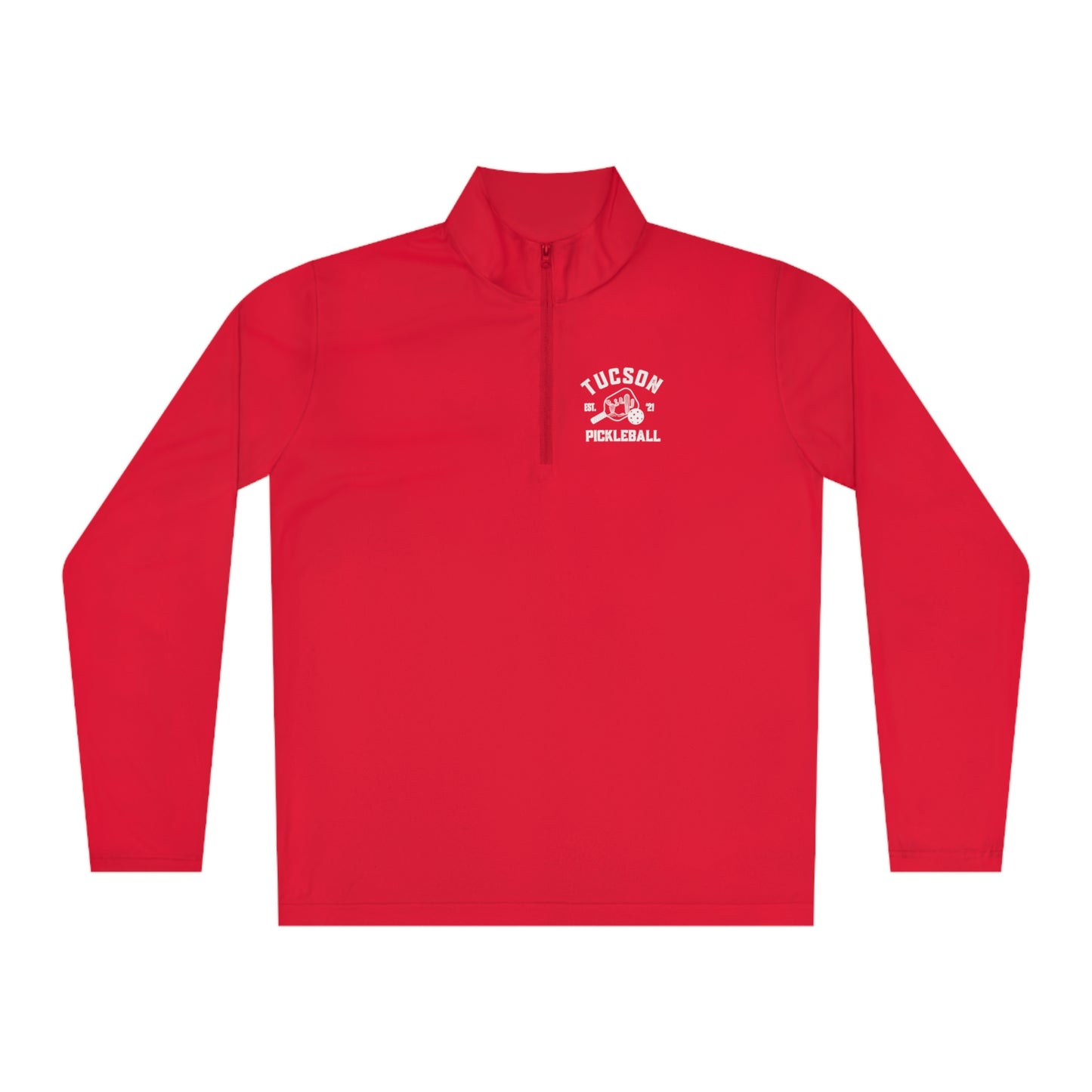 Tucson Pickleball (fuller cut) Unisex Quarter-Zip Pullover - can customize back