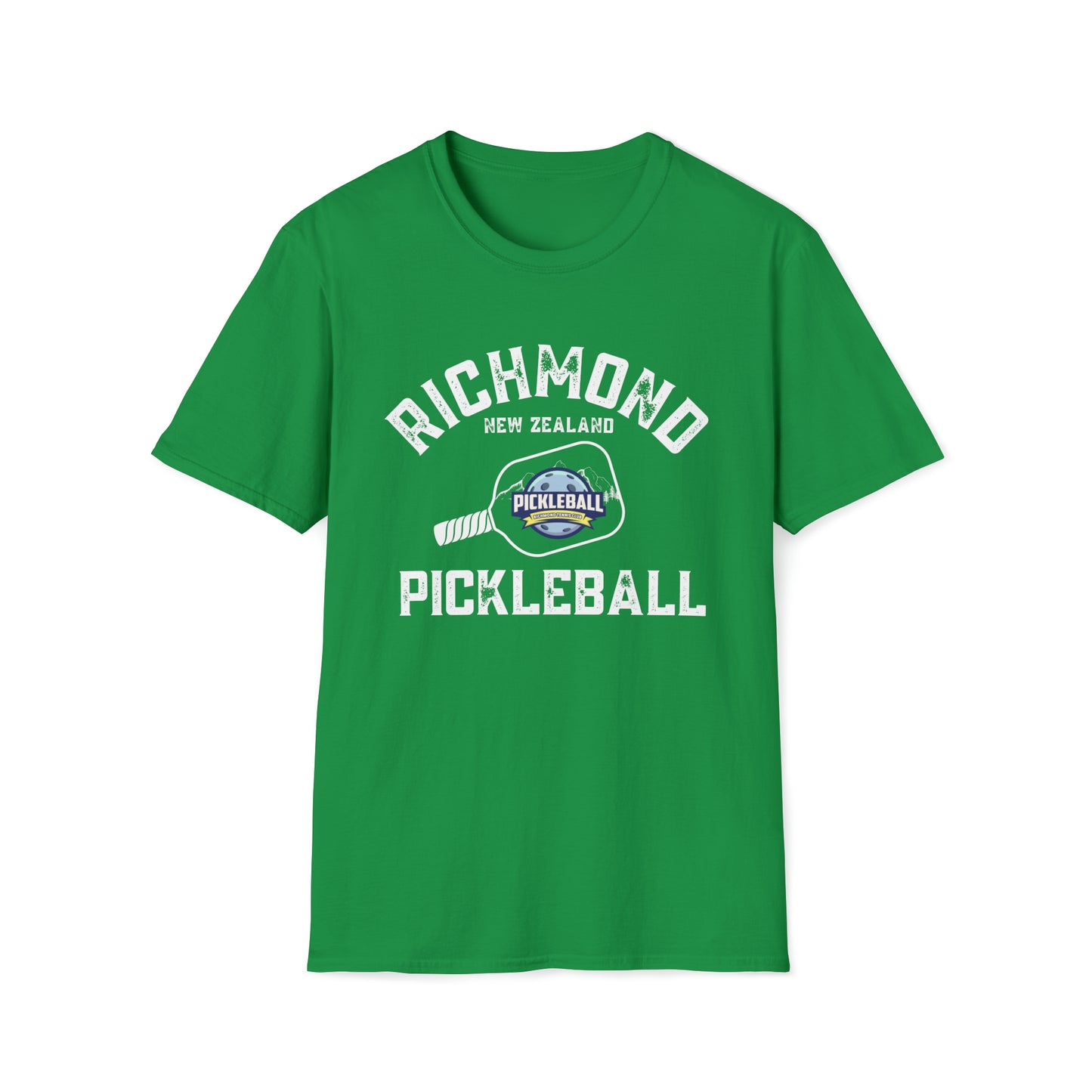 Richmond New Zealand Pickleball - Unisex Softstyle T-Shirt, 100% cotton