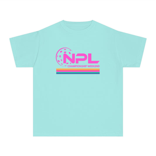 NPL Championship Weekend - Youth Garment Dyed T-shirt - Can Customize Back FREE