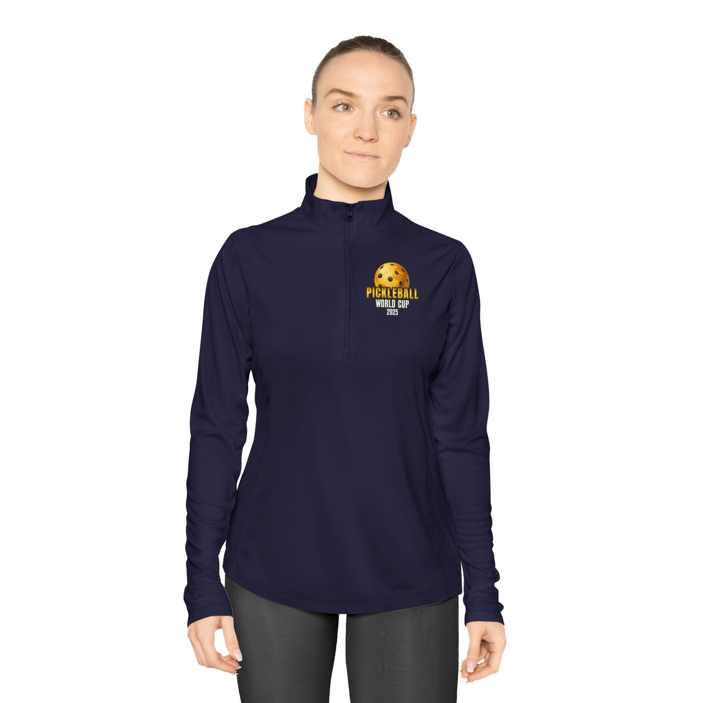 Team USA Ladies Quarter-Zip SPF 40 Moisture Wicking - 2 sided logo