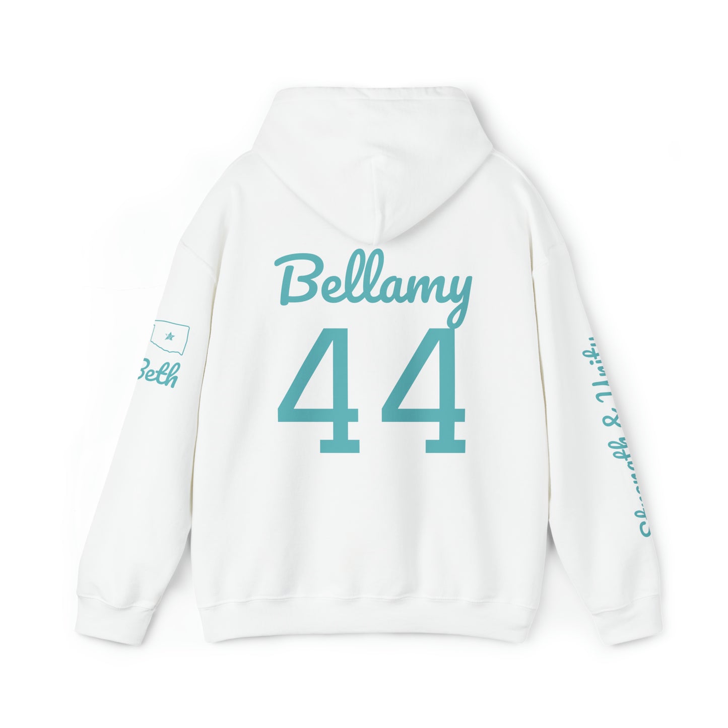 OKC Punishers Hoodie w/ Stars Turquoise Letters - add name sleeve or back