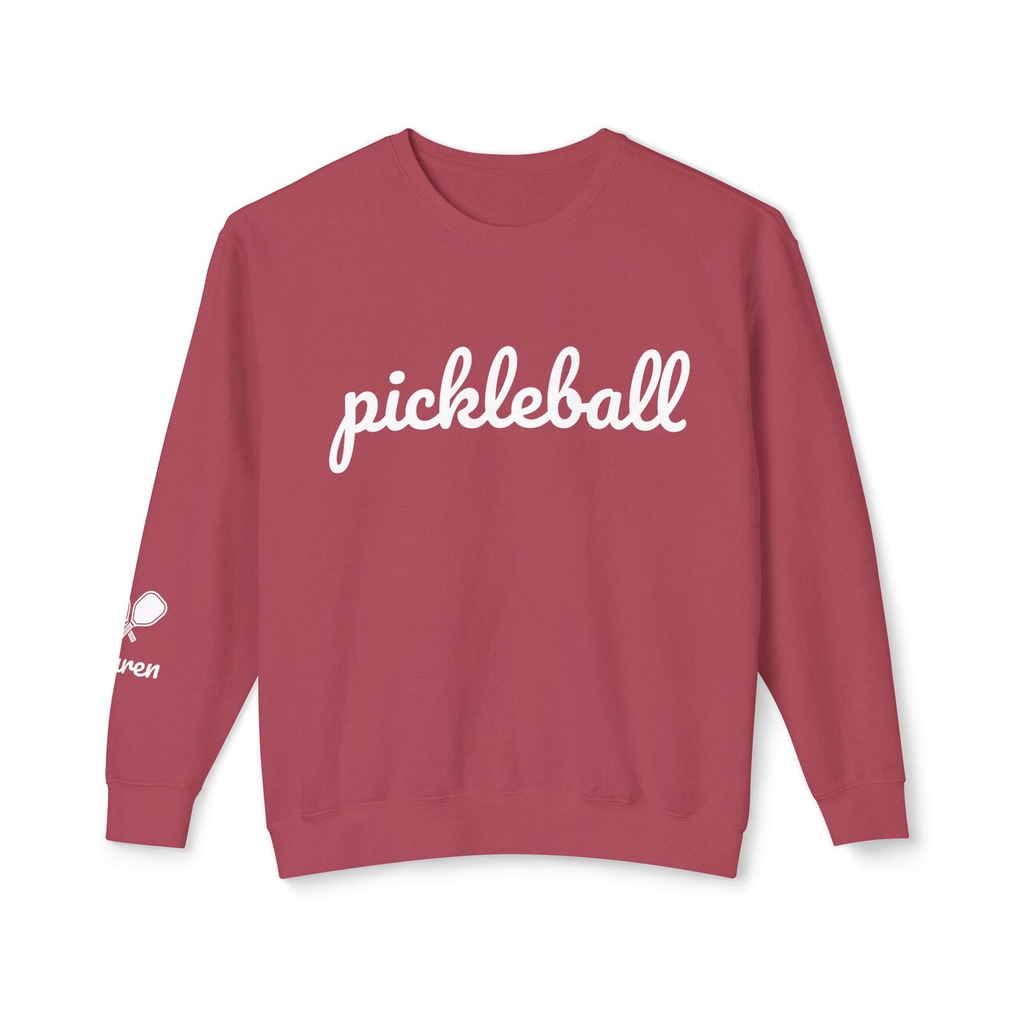 Pickleball Script - Garment Dyed Unisex Lightweight Crew (Can customize sleeve free)