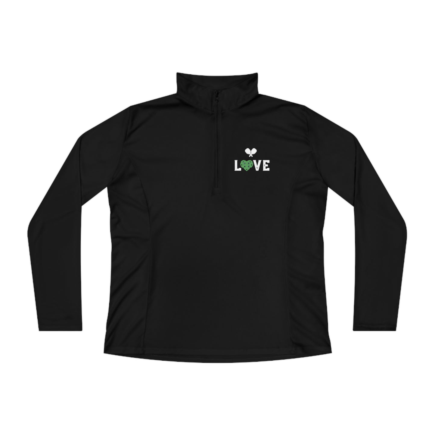 Net Game LOVE  Ladies Quarter-Zip Pullover