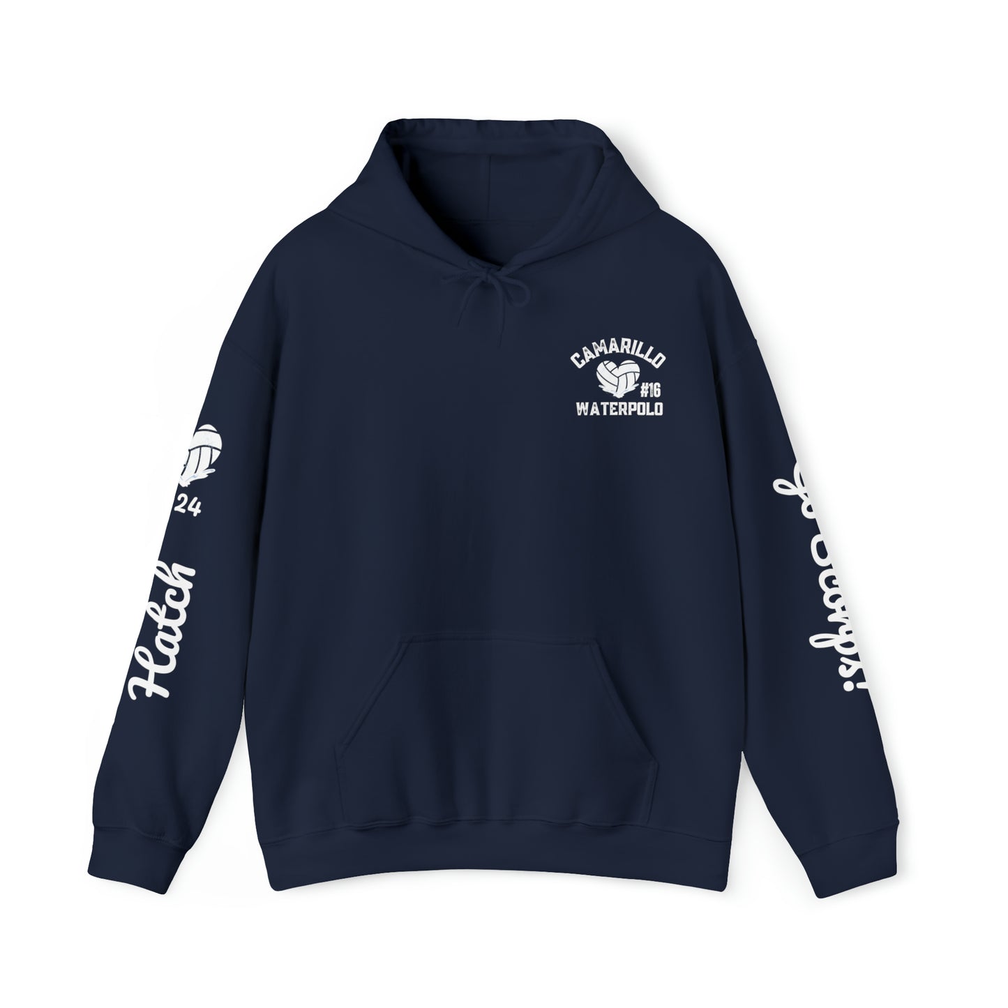 Camarillo Waterpolo Hoodies - CUSTOMIZE any side - put in the notes of order