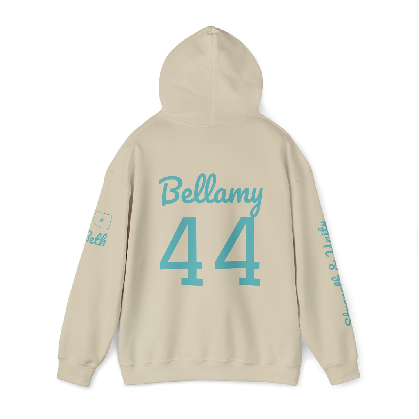 OKC Punishers Hoodie w/ Stars Turquoise Letters - add name sleeve or back