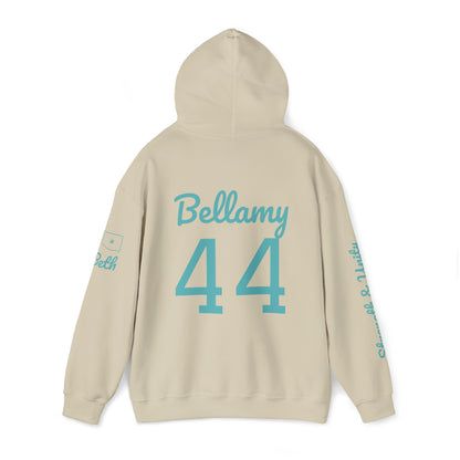 OKC Punishers Hoodie w/ Stars Turquoise Letters - add name sleeve or back
