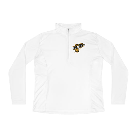 Austin Ignite - Ladies Quarter-Zip, Moisture Wicking, SPF 40 - Customize back