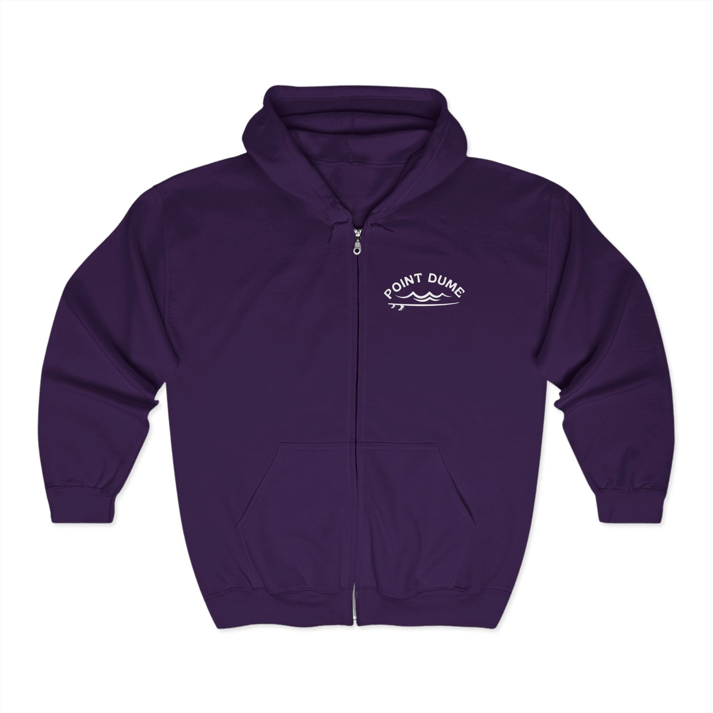 1959 Point Dume Surf Hoodie - Unisex Full Zip Sweatshirt