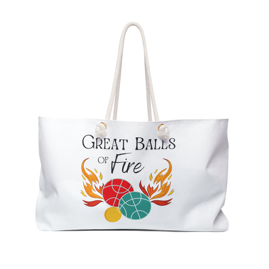Great Balls of Fire - Weekender Bag - can add name
