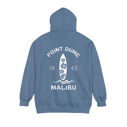 POINT DUME  - Malibu Hoodie  (Hibiscus version) Comfort Colors.