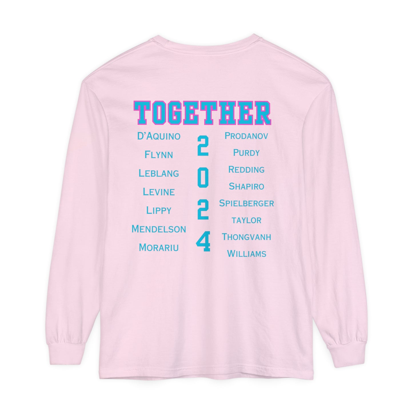 BOCA NPL ‘24 Champions - Unisex Garment-dyed Long Sleeve T- Players names back