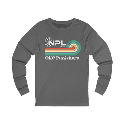 Nelms OKC Punishers Retro Custommized Unisex Jersey Long Sleeve Tee