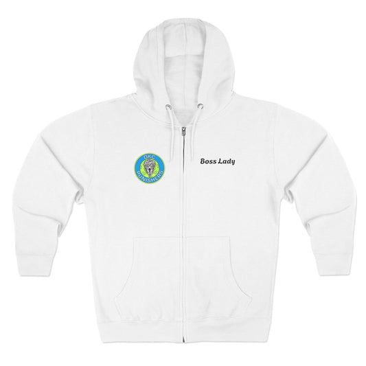 OKC personalized Unisex Zip Hoodie - OKC Punishers Strength & Unity (Black and White) Lane 7