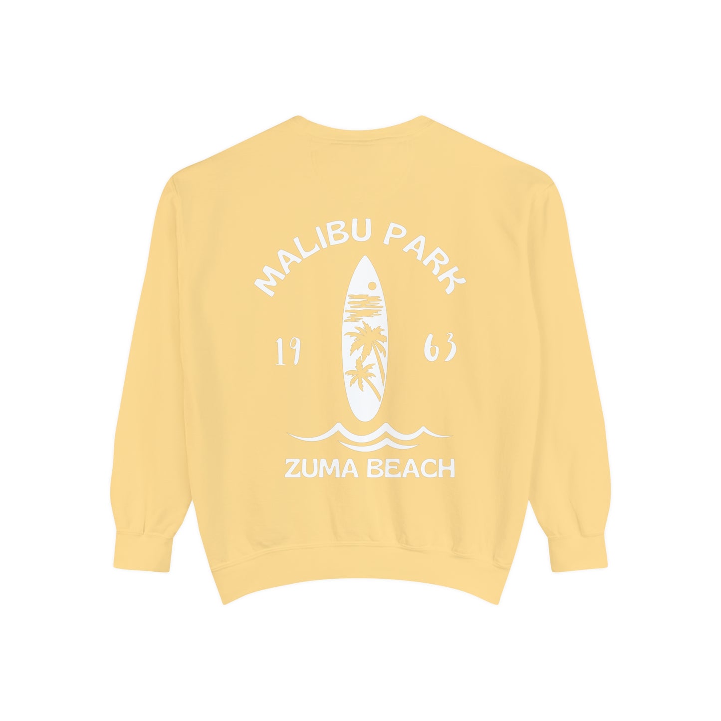 Malibu Park - Zuma Beach - Crew (Palm Tree Version) - Comfort Colors