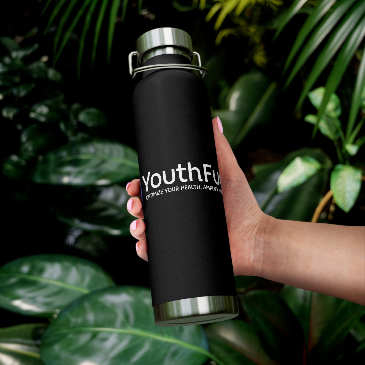 Youth Fuel Premium 22oz Copper Vacuum Insulated Bottle - Keeps Drinks Hot & Cold | Stylish Hydration