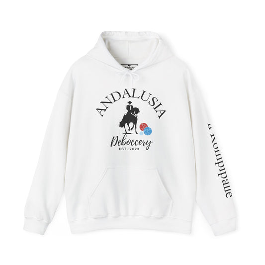 Copy of  Dawn’s husband - Custom Andalusia Unisex 50% cotton/50 poly Hoodie - customize sleeve included