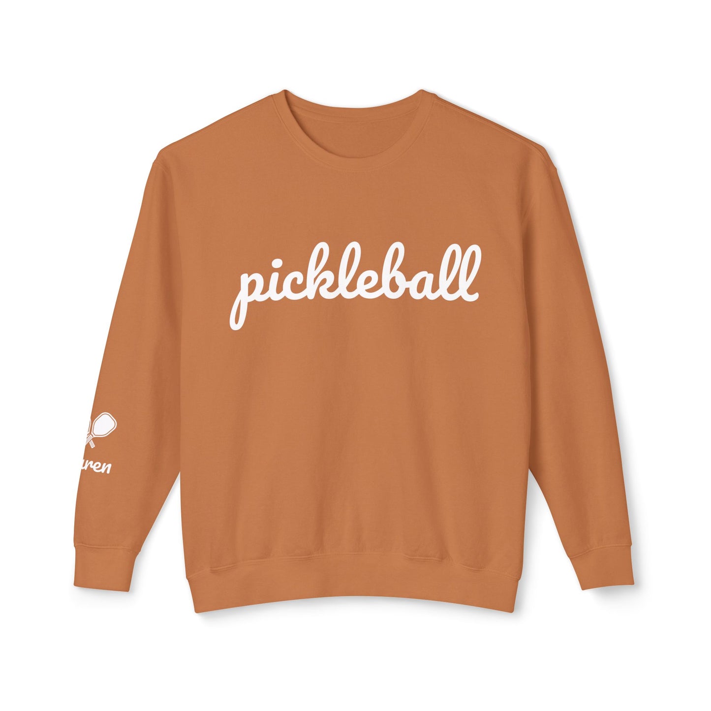 Pickleball Script - Garment Dyed Unisex Lightweight Crew (Can customize sleeve free)