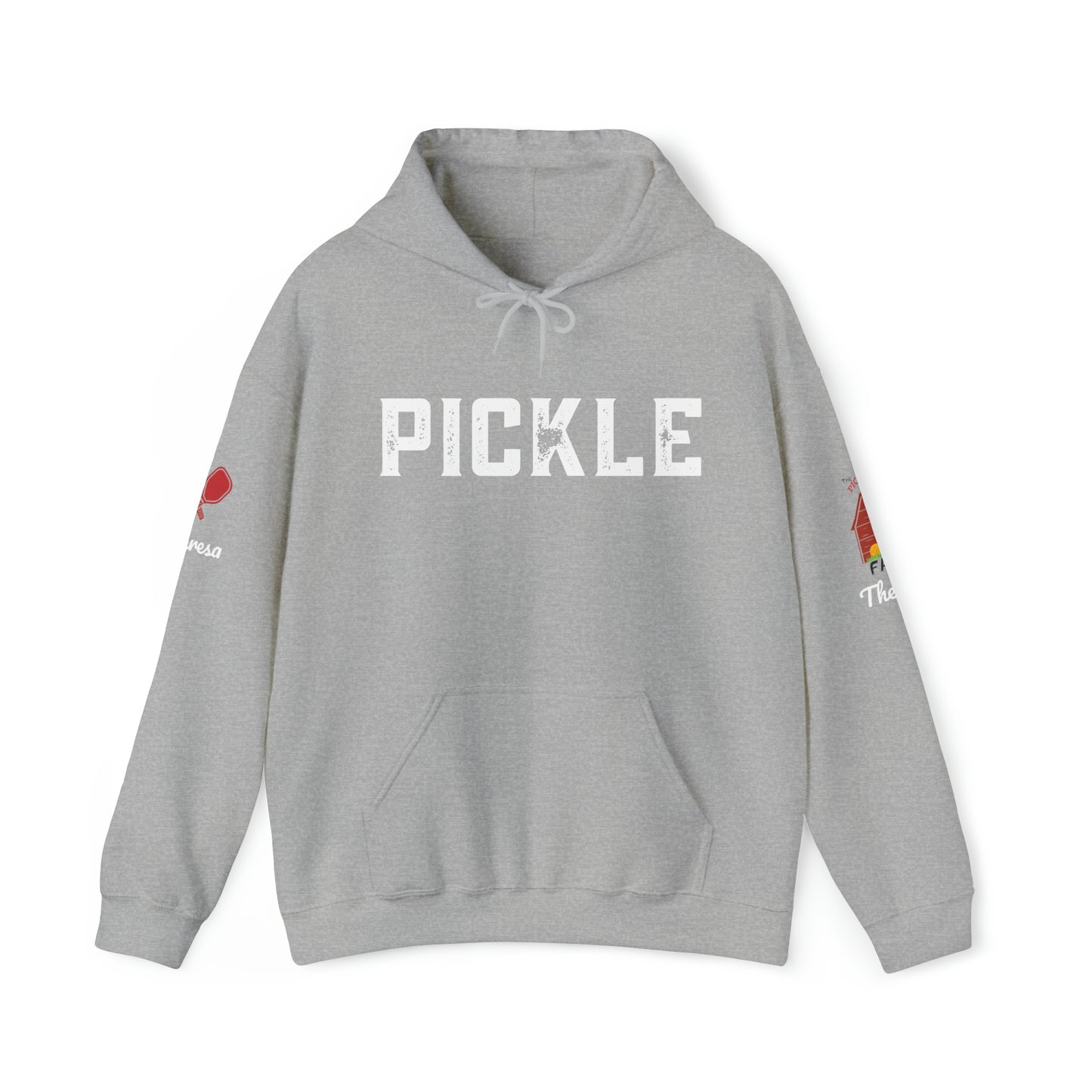 The Pickleball Farm - Hoodie - customize sleeve w/ your name