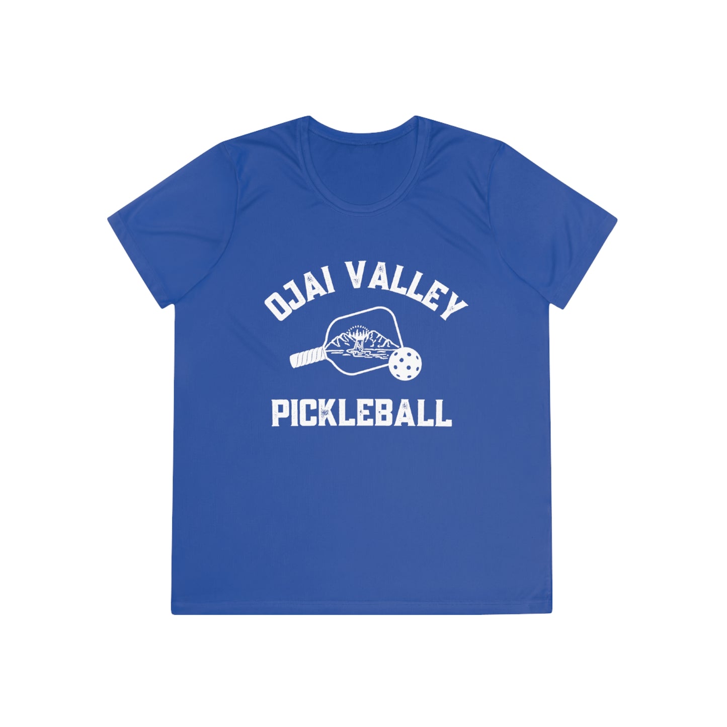 Ojai Valley Pickleball - SPF 40, Moisture Wicking, Ladies Competitor Tee