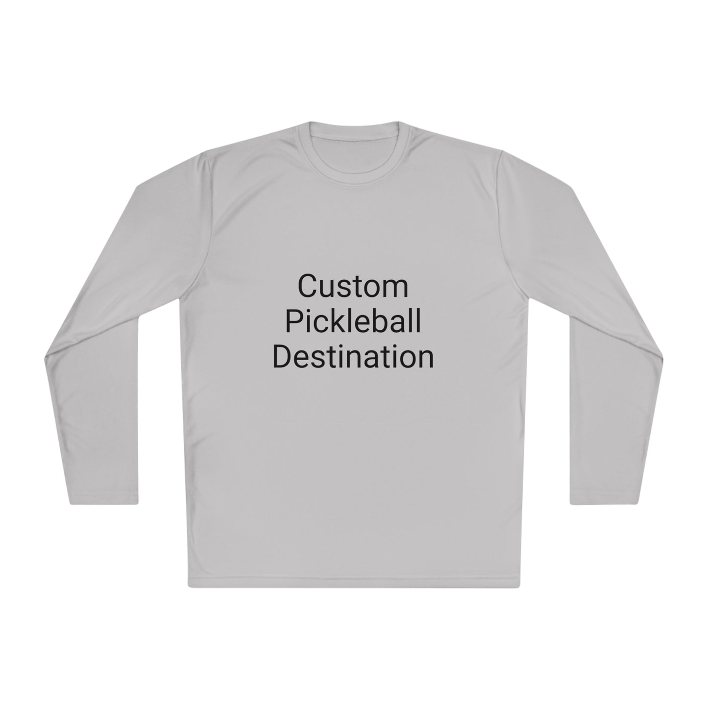 Custom Pickleball Destination - Lightweight Long Sleeve, Moisture Wicking, SPF 40