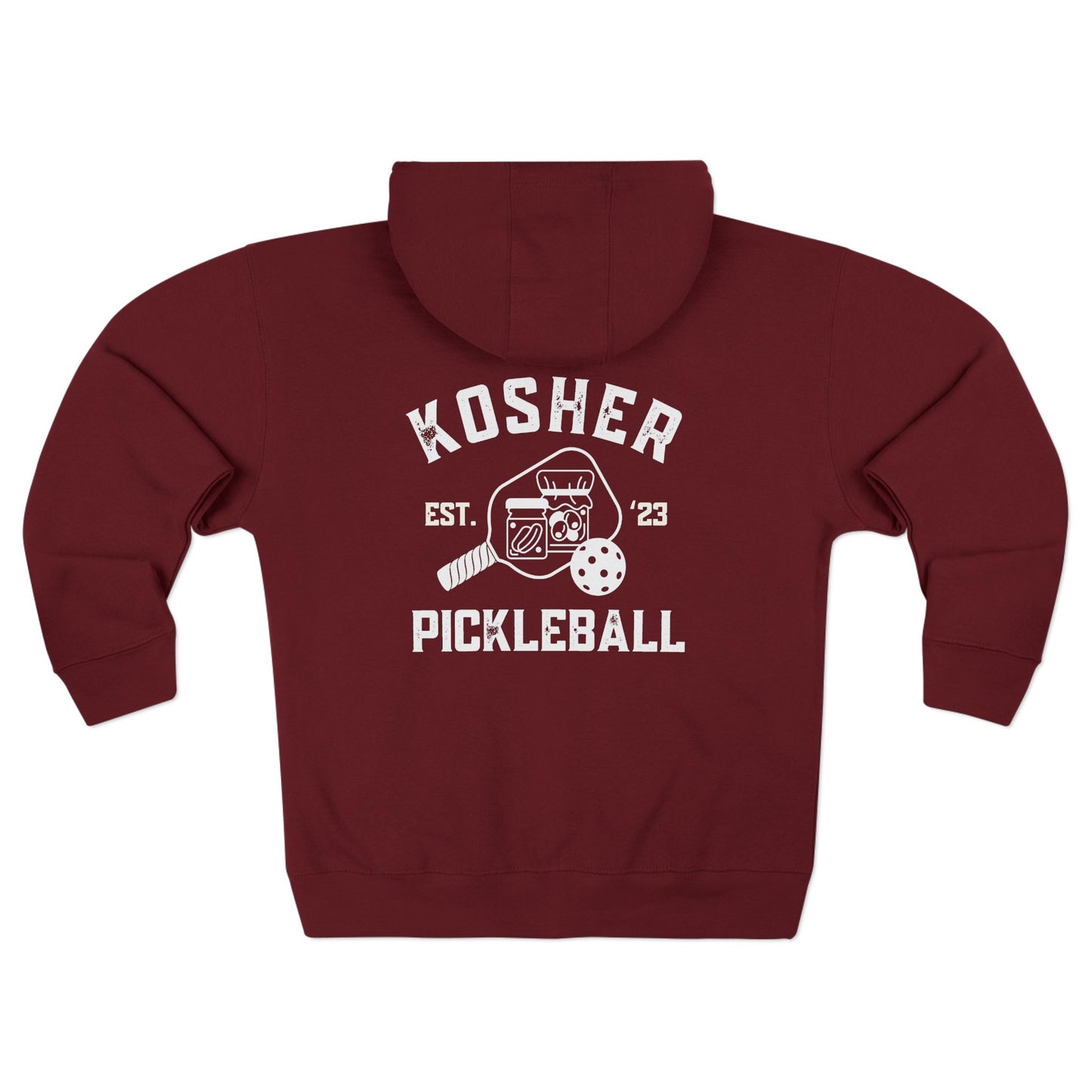 New zip down kosher pickleball sweatshirt