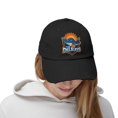 The Del Rays Unisex Distressed Hat - Printed - NOT embroidered
