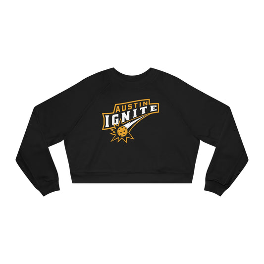 Austin Ignite Customize back - Women's Cropped Fleece Pullover