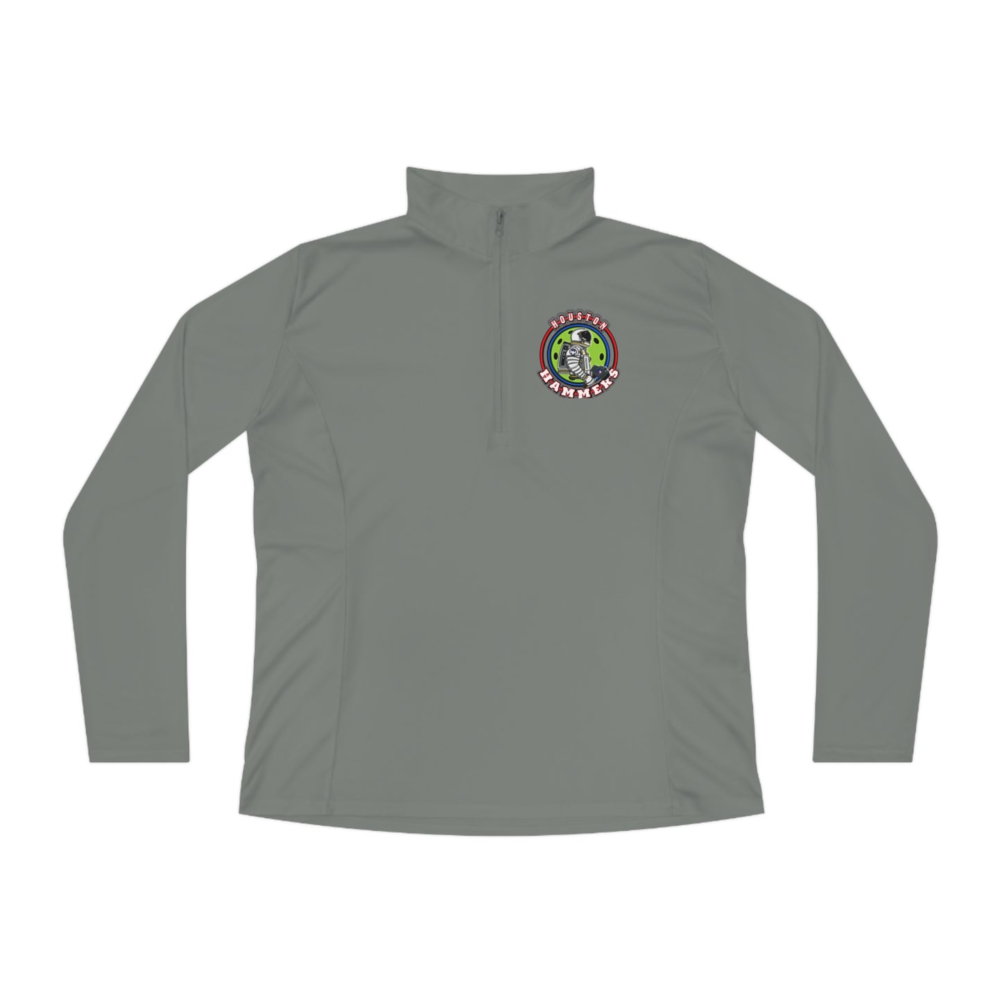 * Houston Hammers NPL - Ladies Cut -SPF 40, Moisture Wicking, Quarter-Zip Pullover