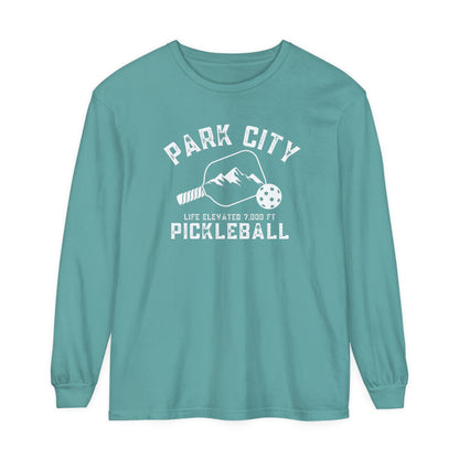 Park City Utah -Unisex Garment-dyed Long Sleeve T-Shirt