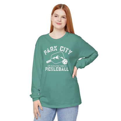 Park City Utah -Unisex Garment-dyed Long Sleeve T-Shirt