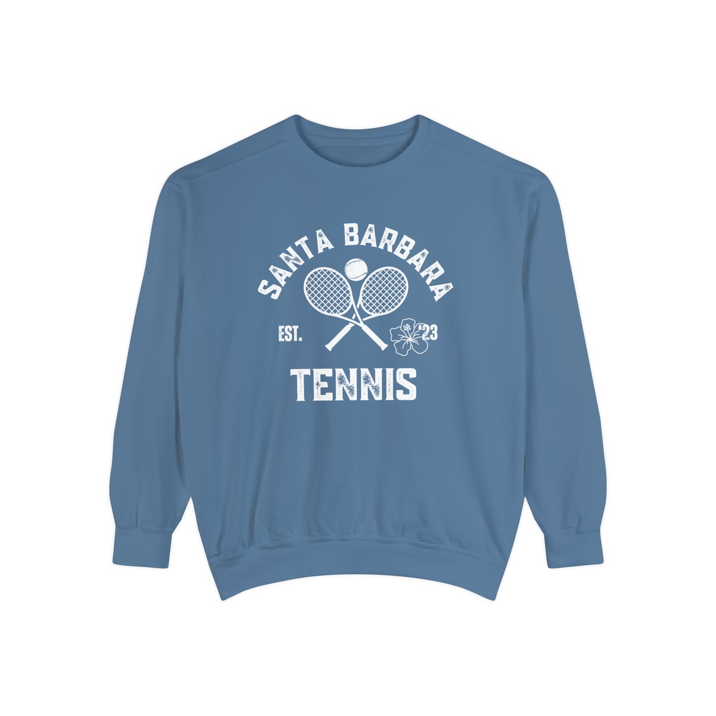 Santa Barbara Tennis - Crew - Comfort Colors - Unisex Garment-Dyed Sweatshirt